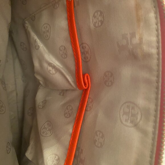 TORY BURCH Robinson Dome Meghan Maven Saffiano Leather SATCHEL Crossbody - Picture 5 of 9